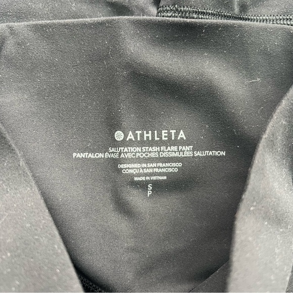 Athleta Black Flare Leggings - Picture 3 of 4
